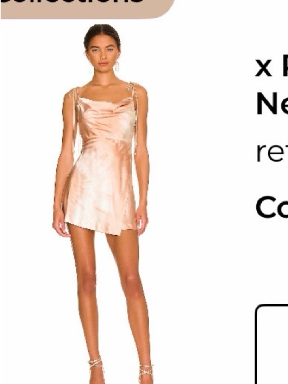 Retrofête x REVOLVE Ariella Dress in Neutral Tie Dye